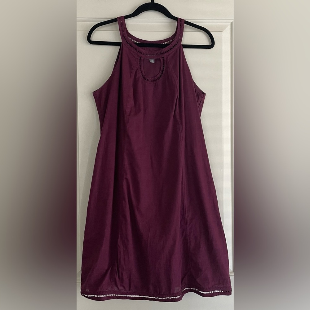 Merona Collection Burgundy Sleeveless Dress with Side Zipper
